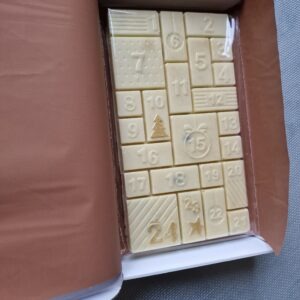 Jõulu šokolaaditahvel valge.