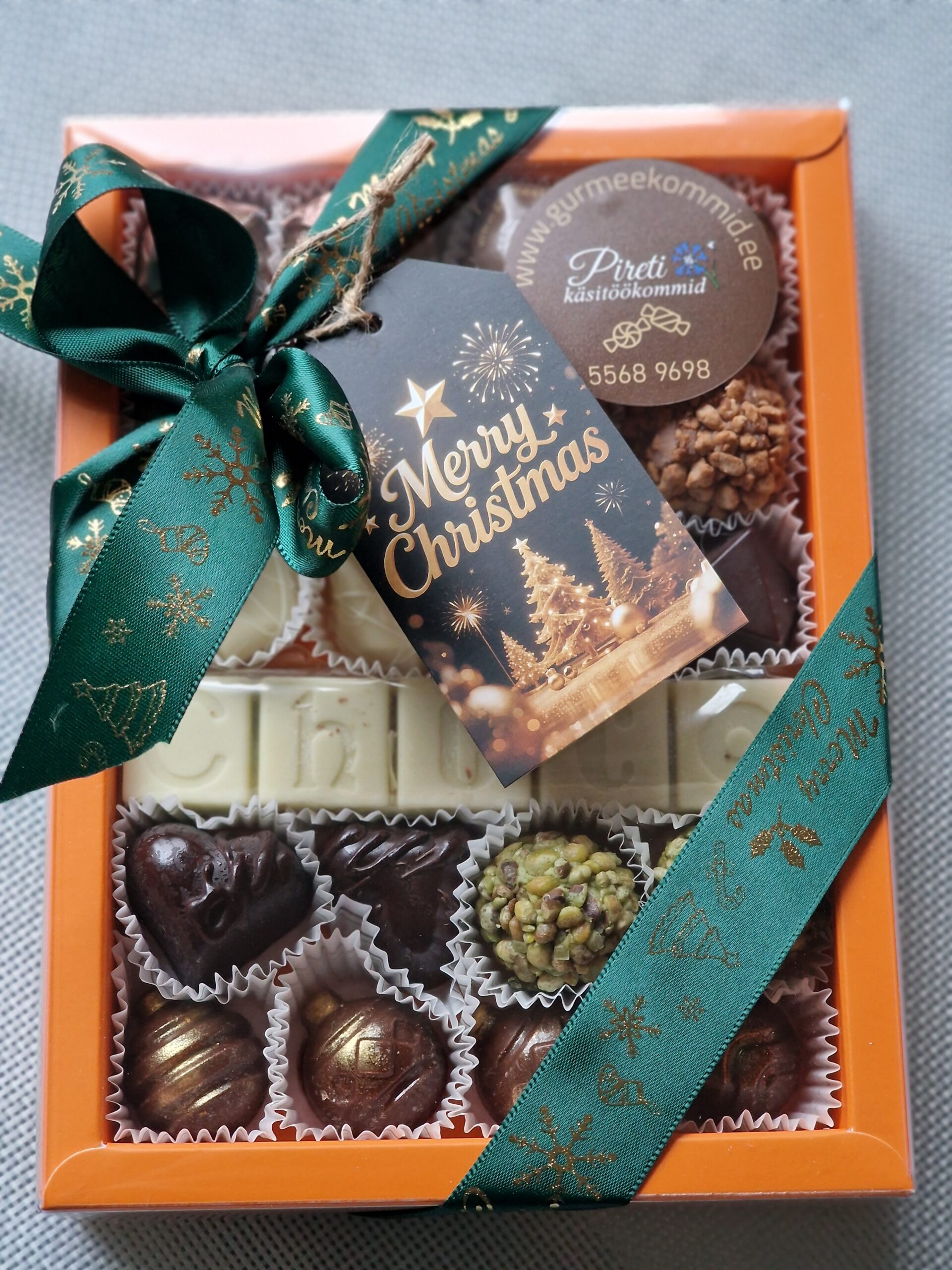 Oranz kommikarp valge choco. - Image 2